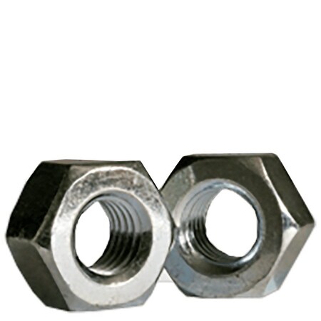 Newport Fasteners Heavy Hex Nut, 7/8"-9, Steel, Grade A, Zinc Plated, 55/64 in Ht, 150 PK 915873-BR-150